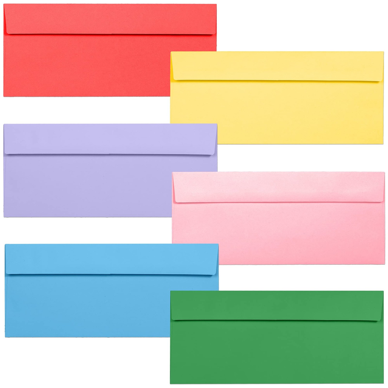 Business Envelopes, 120-Pack #10 4 4. 125 x 9.5 inches, 6 Colors