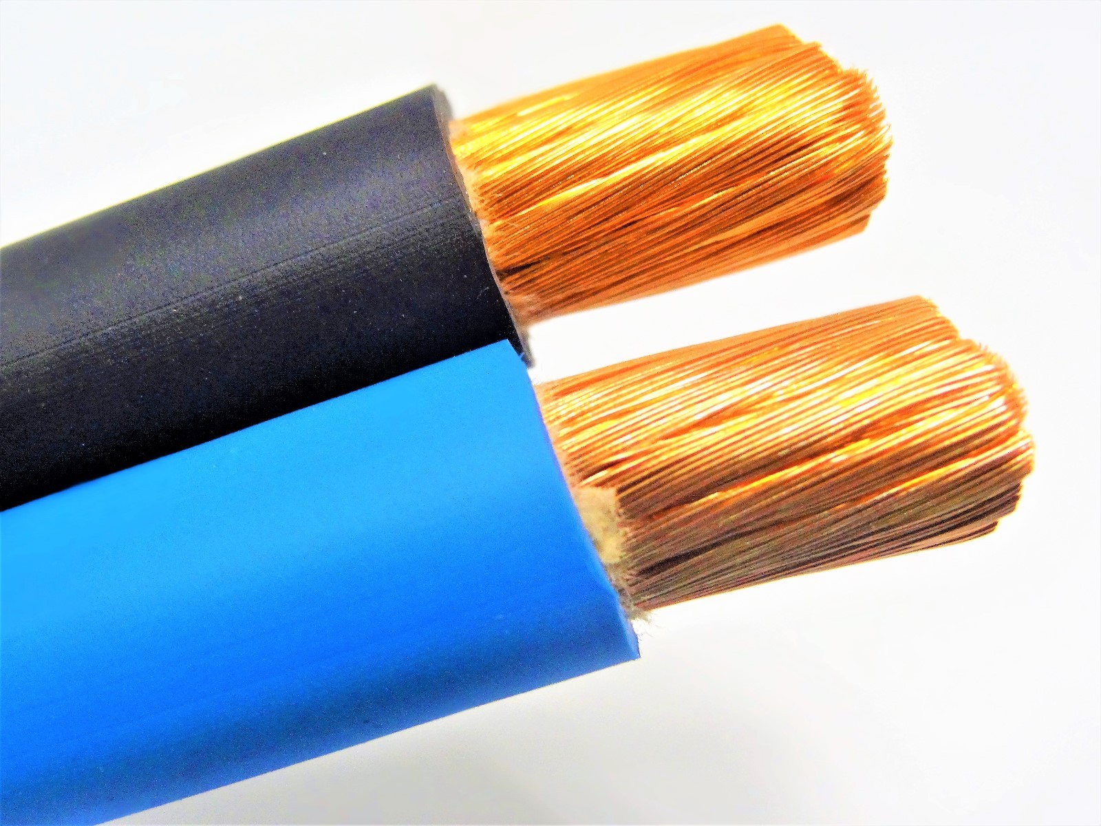 200′ 2/0 WELDING BATTERY CABLE 100′ BLACK 100′ BLUE 600V USA HEAVY DUTY COPPER