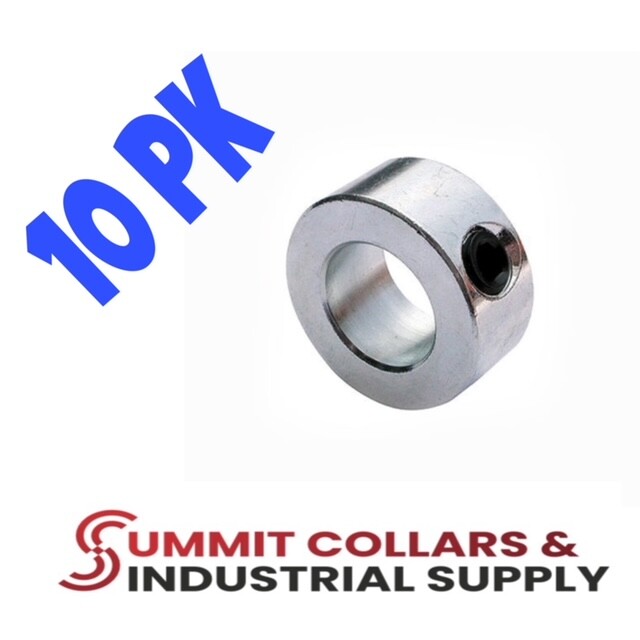 1-1/4” bore (10 PCS) set shaft collar, zinc plated FREE standard shipping!