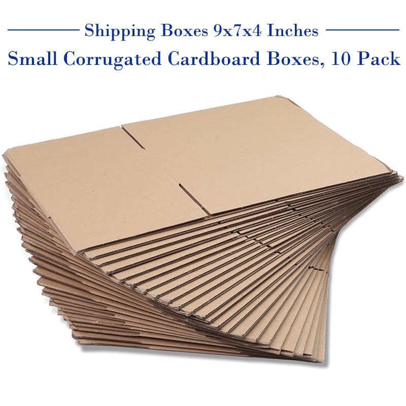 9″L x 7″W x 4″H (10/20 pack) small cardboard box for packaging and handling