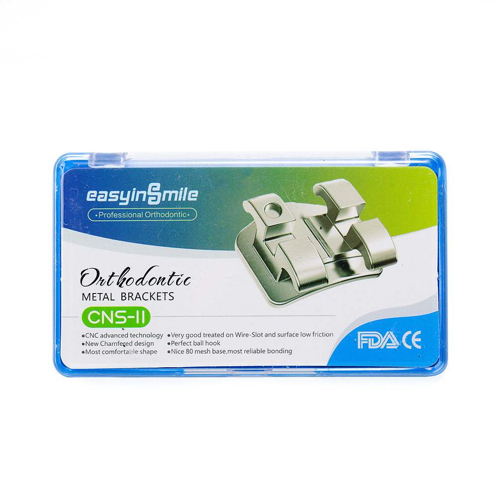5pK Orthodontic Dental Brackets Brace Mini Roth/MBT 018 022 345 Hook EASYINSMILE