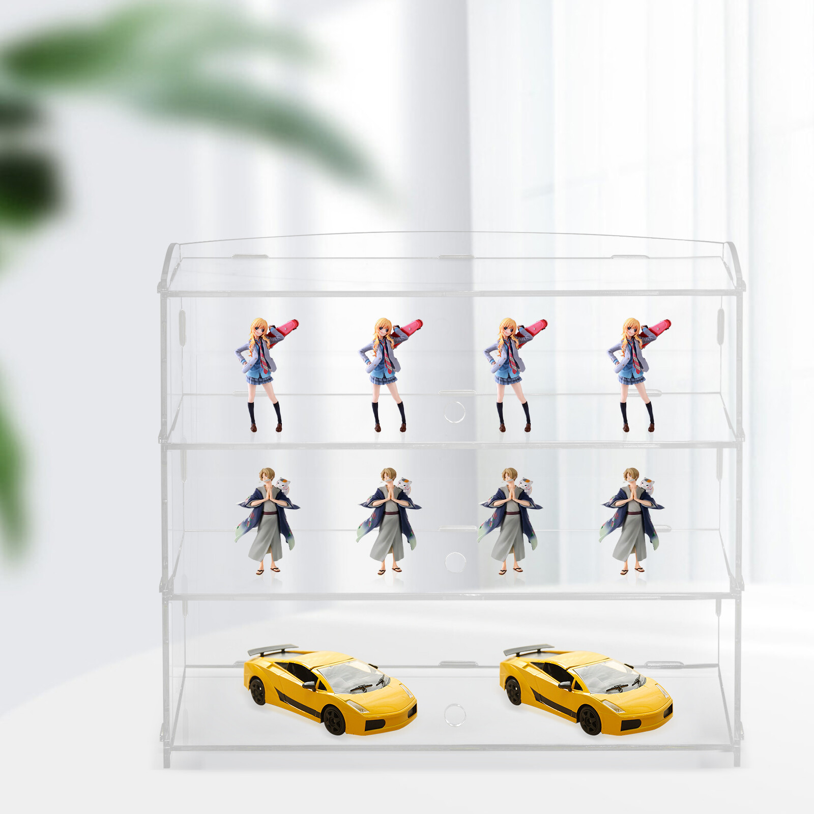 3 Layer Acrylic Display Case for Action Figure Funko Pop Lego Collectibles Toys