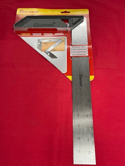 Starrett K-53-14-N Carpenter’s Try Square, 14″