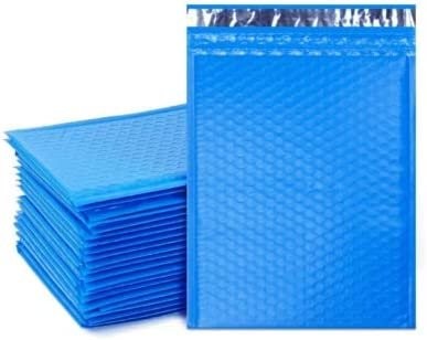 250 #0 6×10 Blue Poly Bubble Envelopes Padded Shipping Mailers 6″x10″