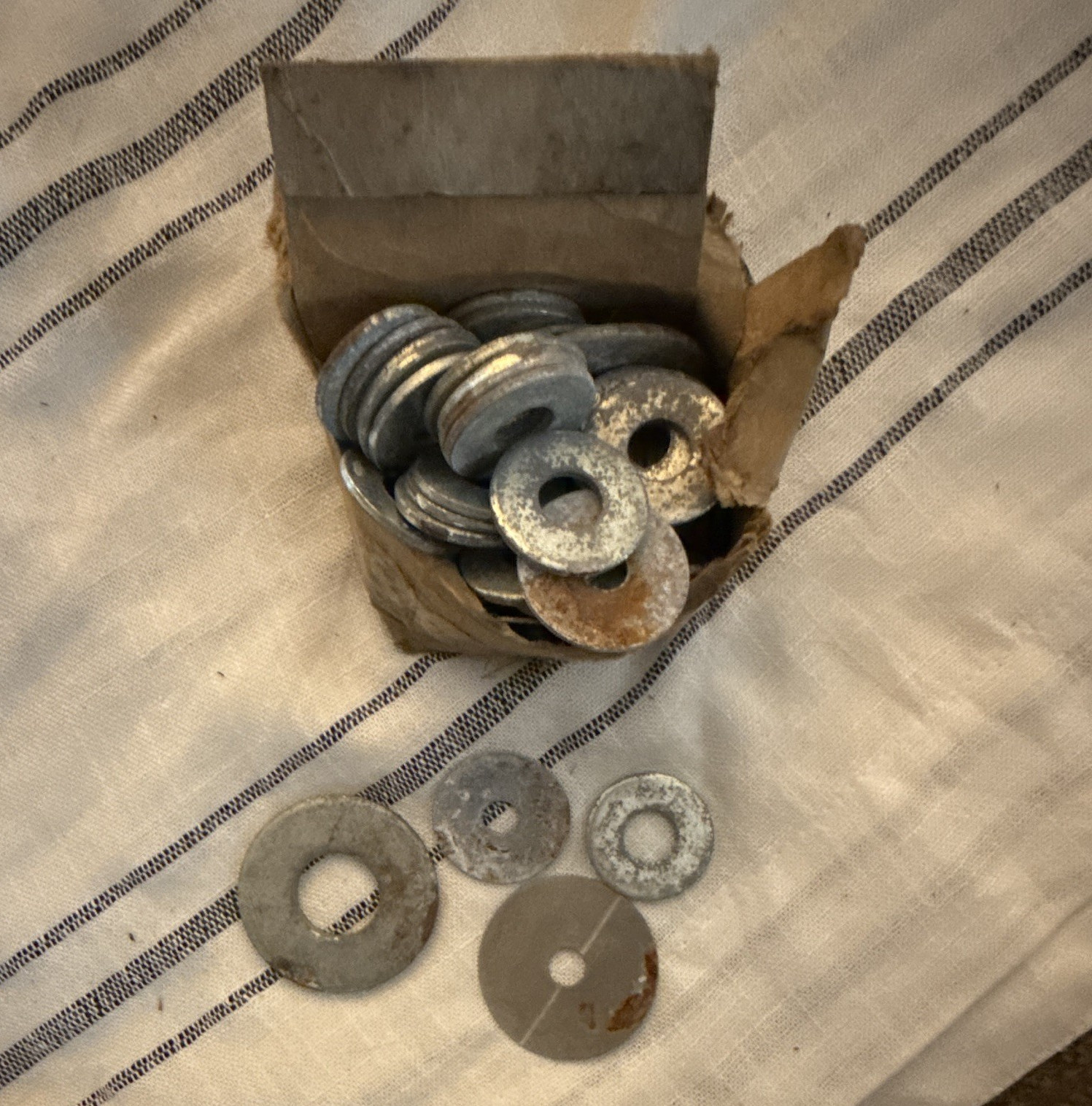Assorted Mixed Industrial Hardware Flat Washers Lot – Boxed & Loose Pieces