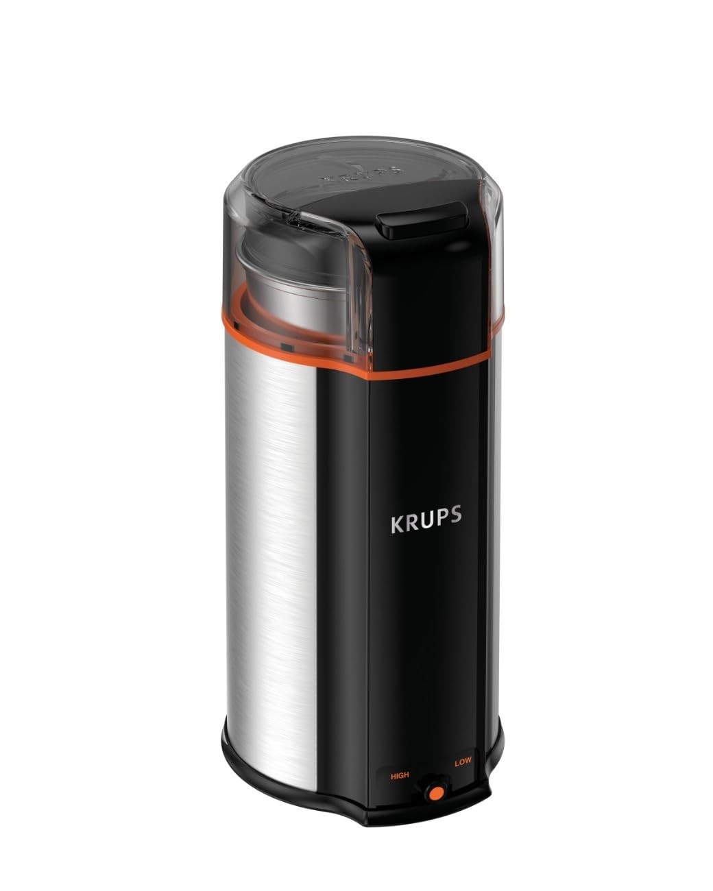 KRUPS 3oz Coffee Grinder Ultimate Silent Vortex 12 Cups Silver 2 Speed 240W