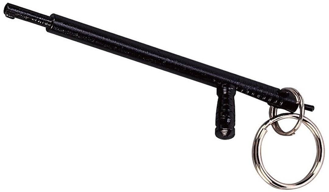 Universal Handcuff Key Double Lock Opener Cool Black Baton Style with Key Ring