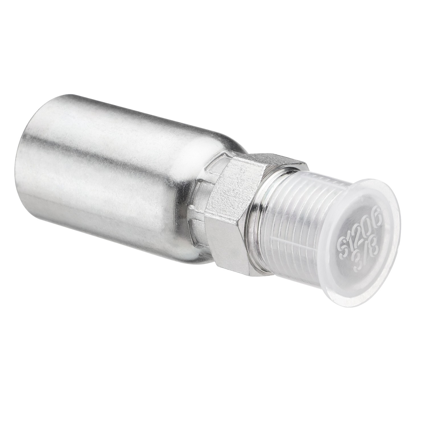 12 Pack Hydraulic Hose Fittings, 3/8″ I.D. Hose X 3/8″ NPTF Male with Protection