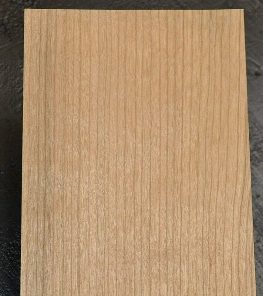 Cherry Raw Wood Veneer Sheet 5.5 x 26 inches 1/42nd L2307-68