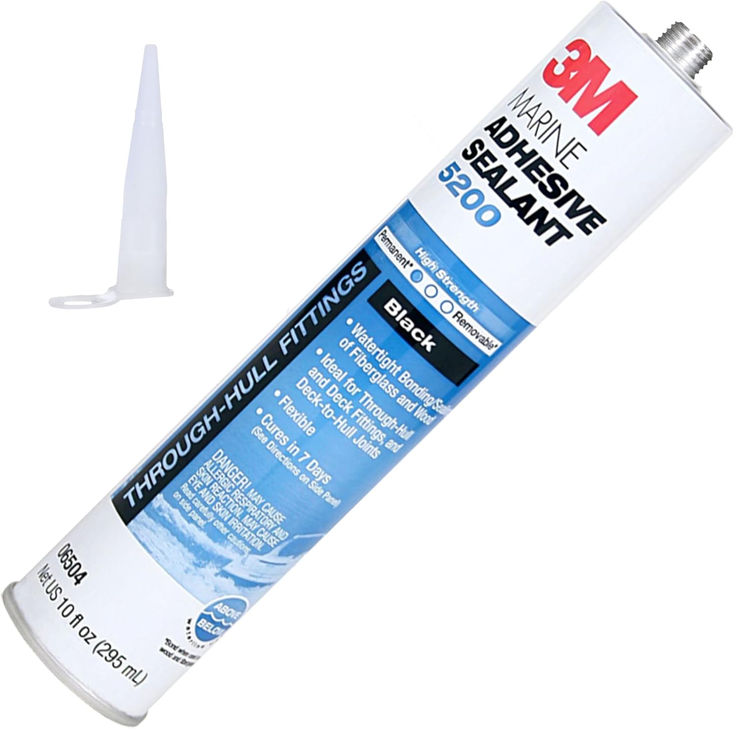 3M Marine Adhesive Sealant 5200 (06504) Permanent Bonding and Sealing for Boats