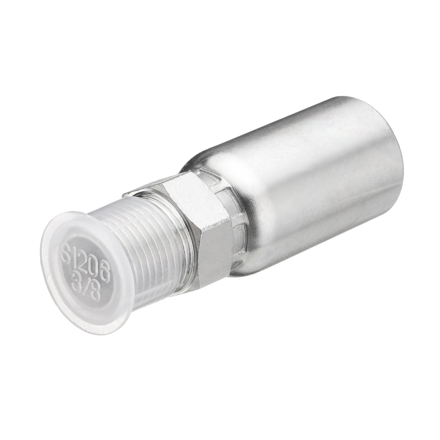 12 Pack Hydraulic Hose Fittings, 3/8″ I.D. Hose X 3/8″ NPTF Male with Protection